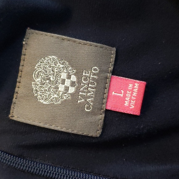 (L) Vince Camuto Art Deco Keyhole Cut Out Colorful Wide Leg Loose Abstract - Picture 2 of 8